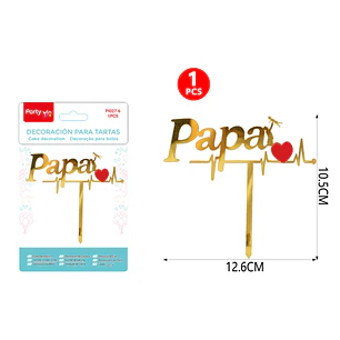 Adorno Para Torta Papa 10.5Cm