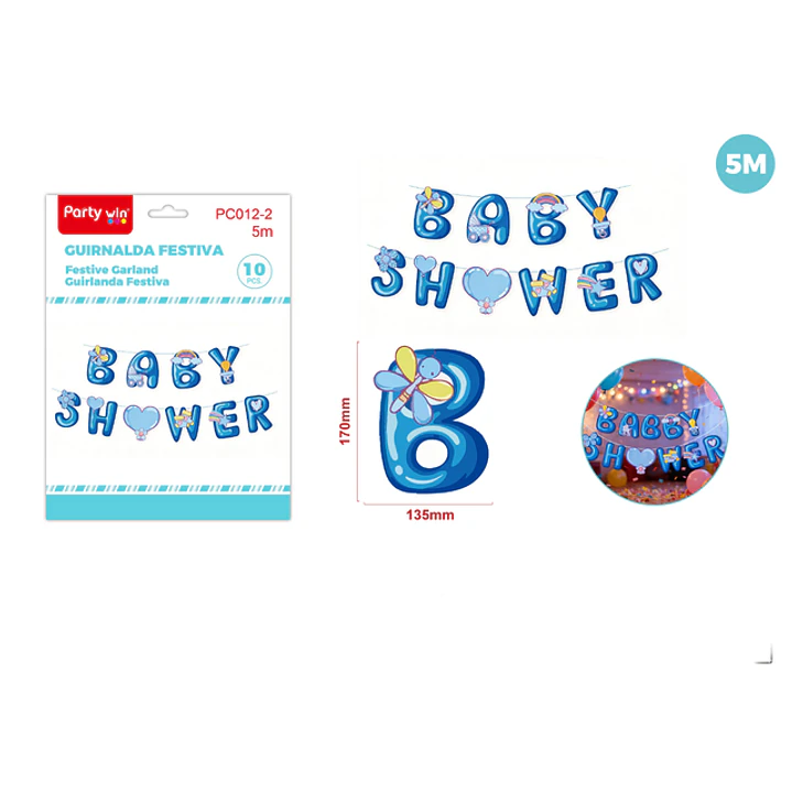 Guirnalda Baby Show Niño 5M 10 Unidades 1