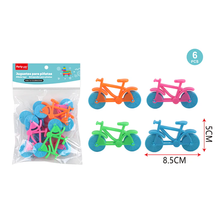 Juguetes Piñata Bicicleta 6 Unidades 1