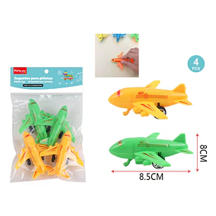 Juguetes Piñata Avion 4 Unidades
