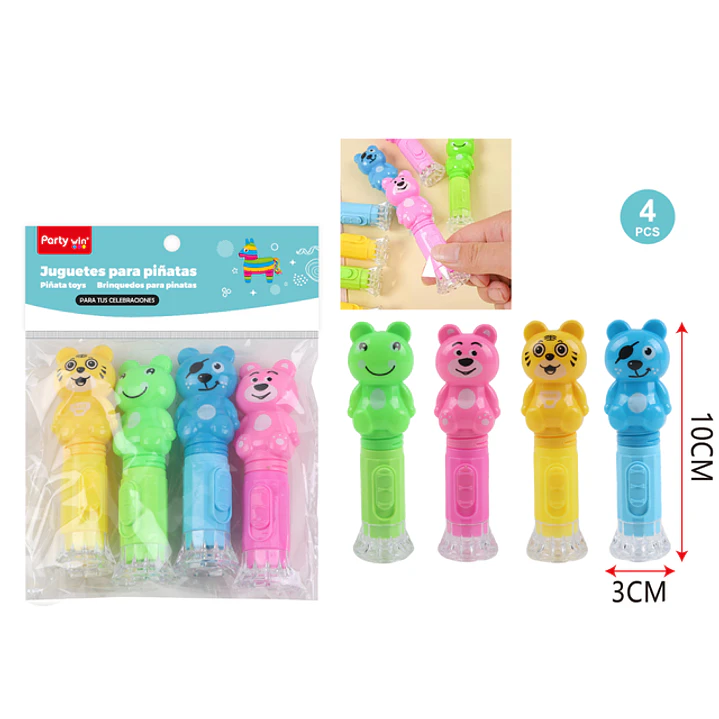 Juguetes Piñata Linterna Osito 4 Unidades 1