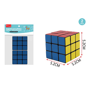 Juguetes Piñata Cubo Rubik 2 Unidades