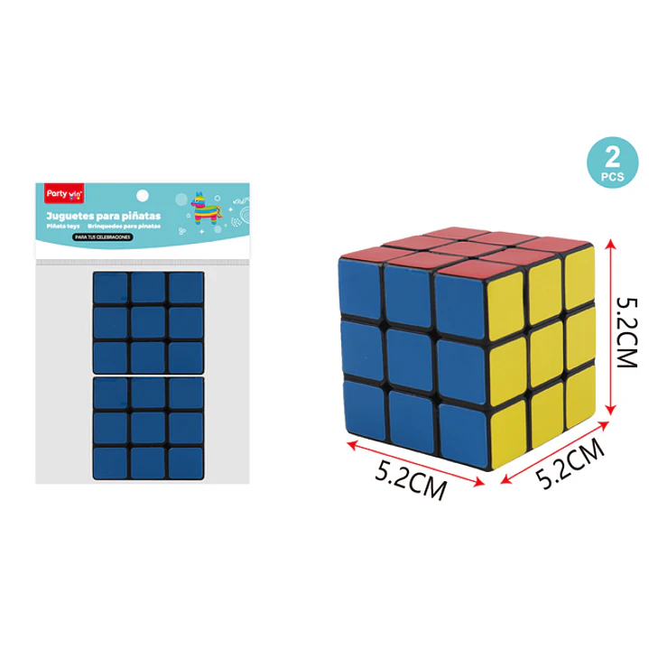 Juguetes Piñata Cubo Rubik 2 Unidades 1