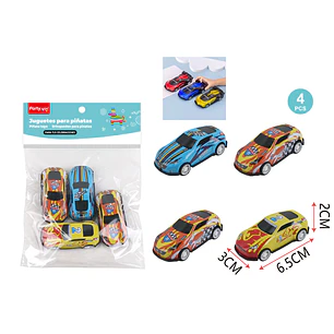 Juguetes Piñata Auto 4 Unidades