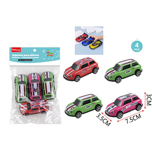 Juguetes Piñata Auto 4 Unidades
