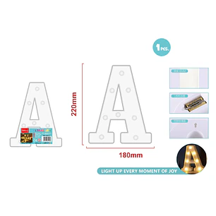 Luz Led Letra A 22Cm