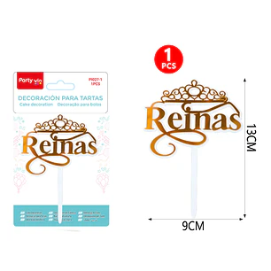 Adorno Para Torta Reinas 13Cm