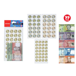 Set De Pesos Chileno Educativo 99 Unidades