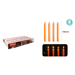 Velas Aromatica Naranjo 14Cm 14G 8 Unidades
