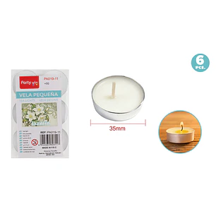 Velas Aromaticas Blanco 35Mm 6 Unidades