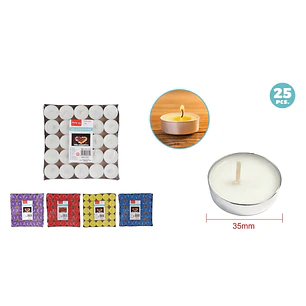 Velas Aromaticas Surtidos 35Mm 25 Unidades