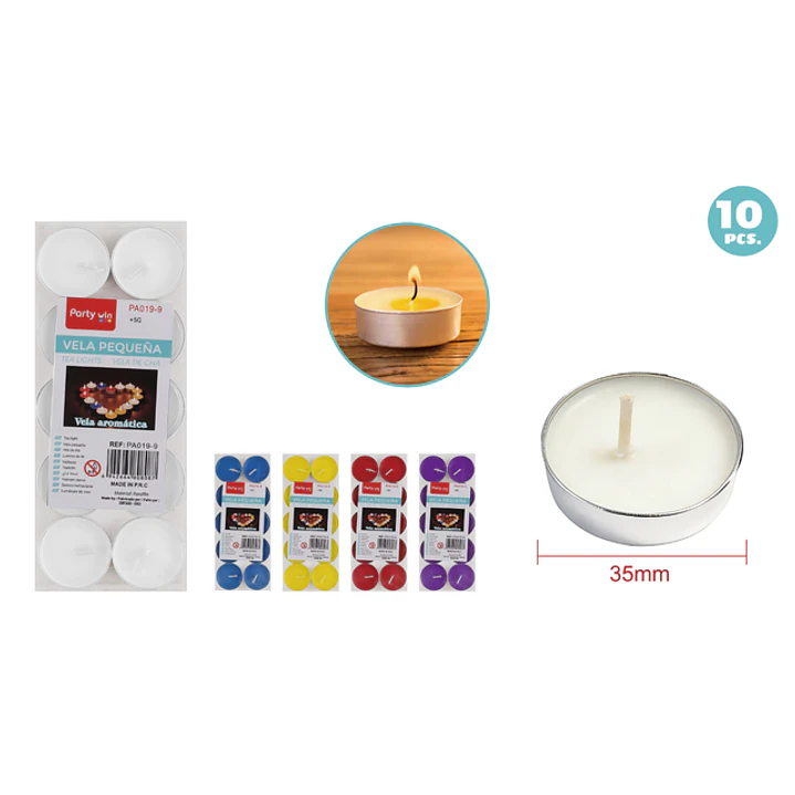 Velas Aromaticas Surtidos 35Mm 10 Unidades 1