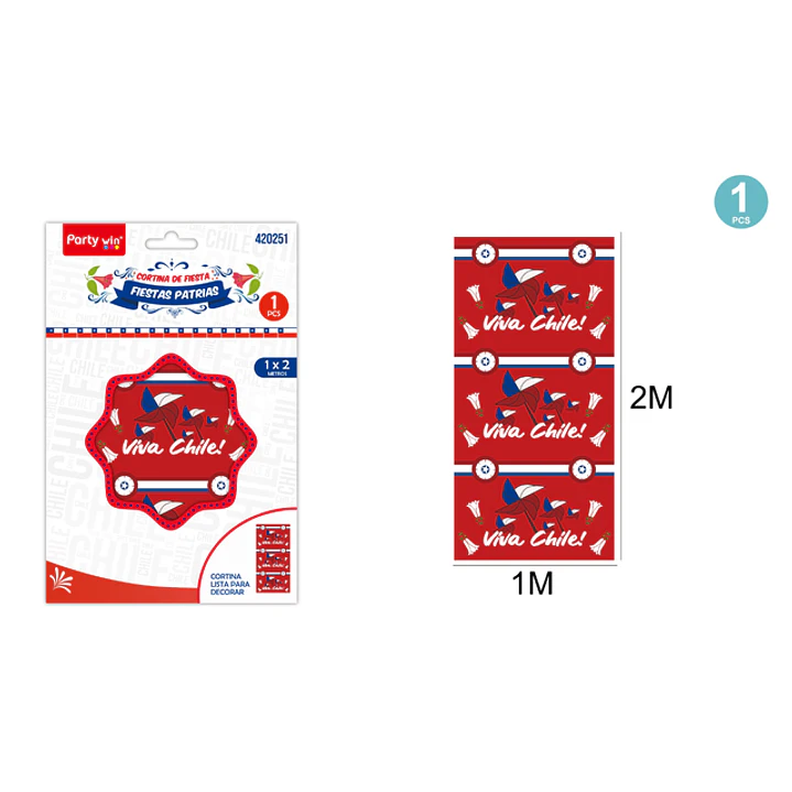 Cortina De Fiestas Patrias 2X1M 1