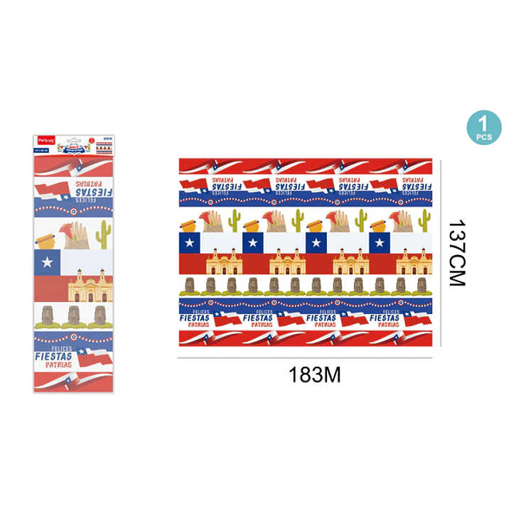 Mantel Fiestas Patrias 183X137Cm 1