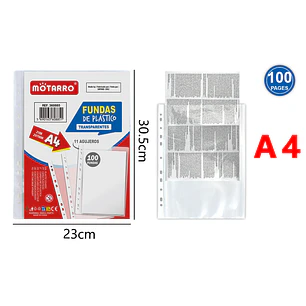 Carpeta Con Fundas 30.5X23Cm A4