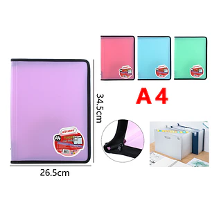 Carpeta Con Fundas 34.5X26.5Cm A4