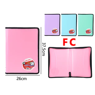 Carpeta Con Cierre 37.5X26Cm