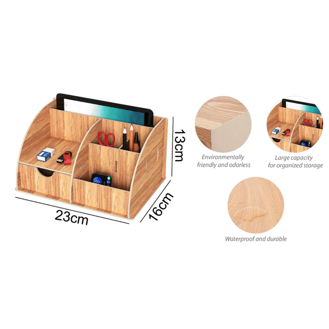Organizador Multiuso De Madera 13X16X23Cm 1
