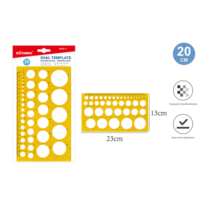 Reglas Plantilla De Círculos 20Cm 1