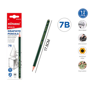 Lapices Grafito 7B 17.5Cm 12 Unidades