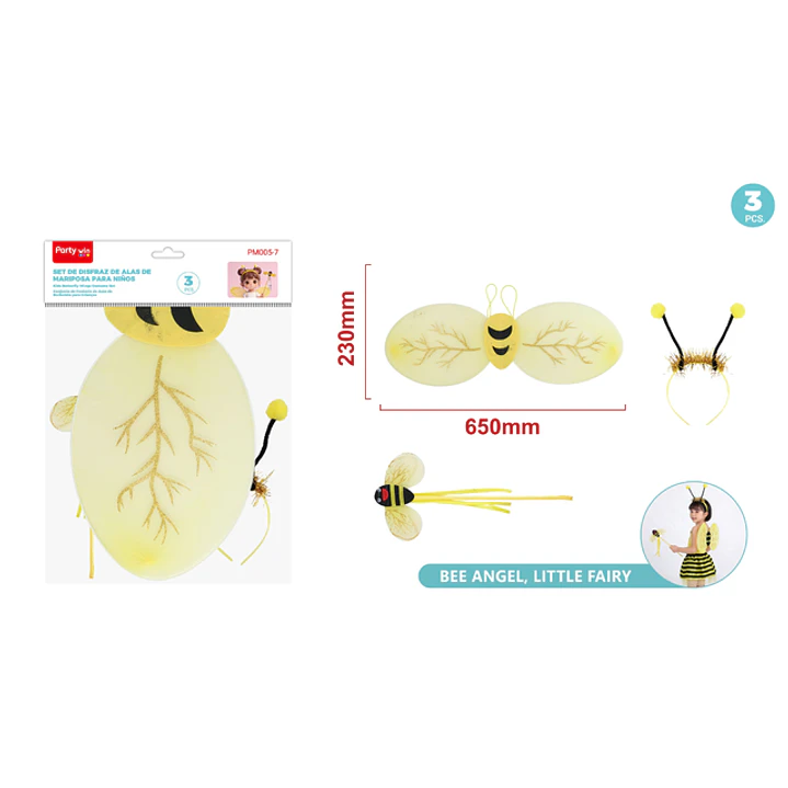 Set De Disfraz Abeja 3 Unidades 1