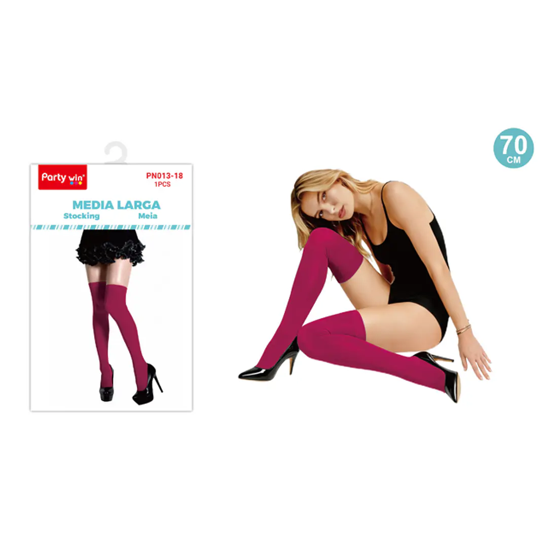 Calcetas Media Larga Fucsia 70Cm 1