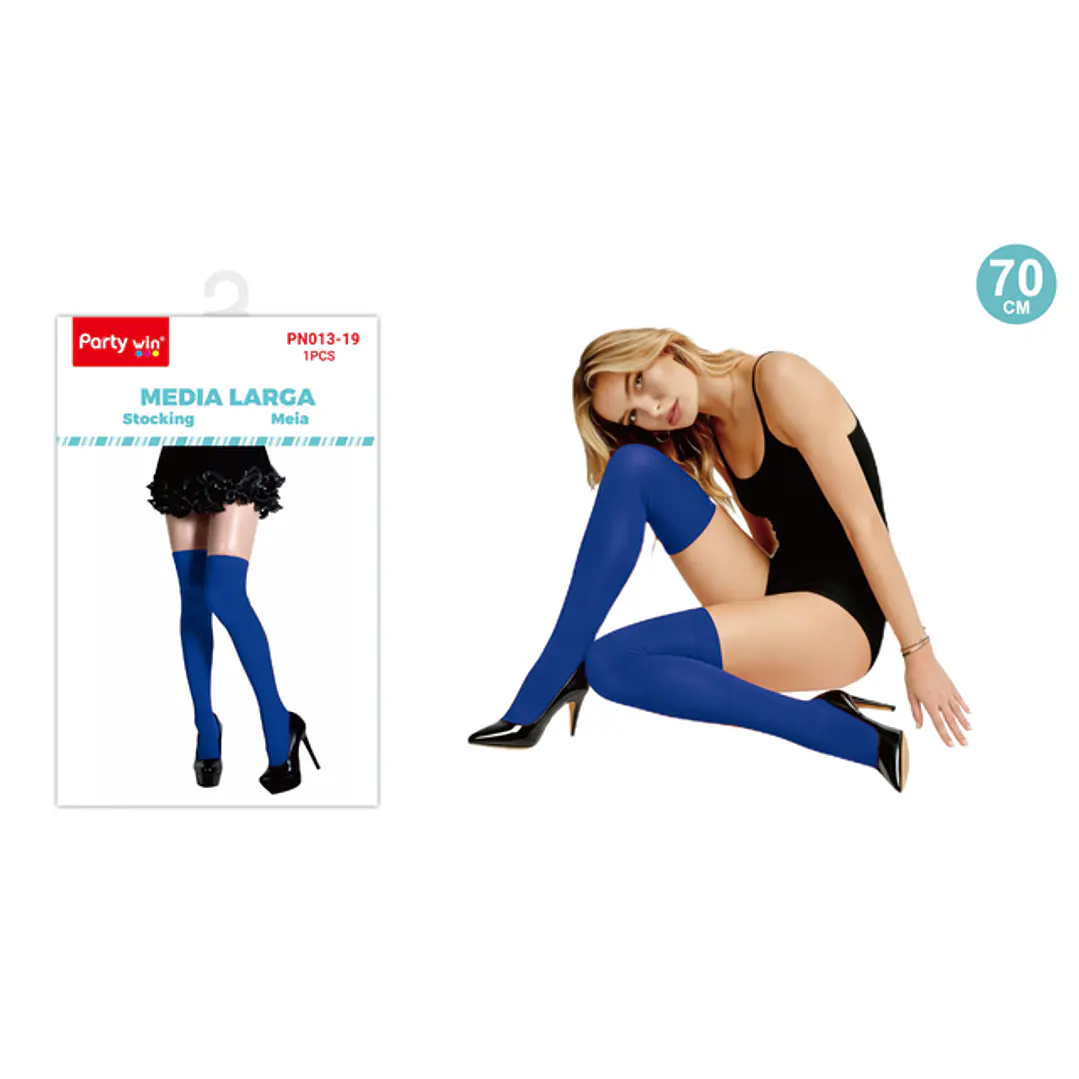 Calcetas Media Larga Azul 70Cm 1