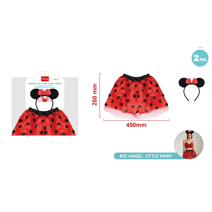 Set De Disfraz Tutu Minnie 2 Unidades 1