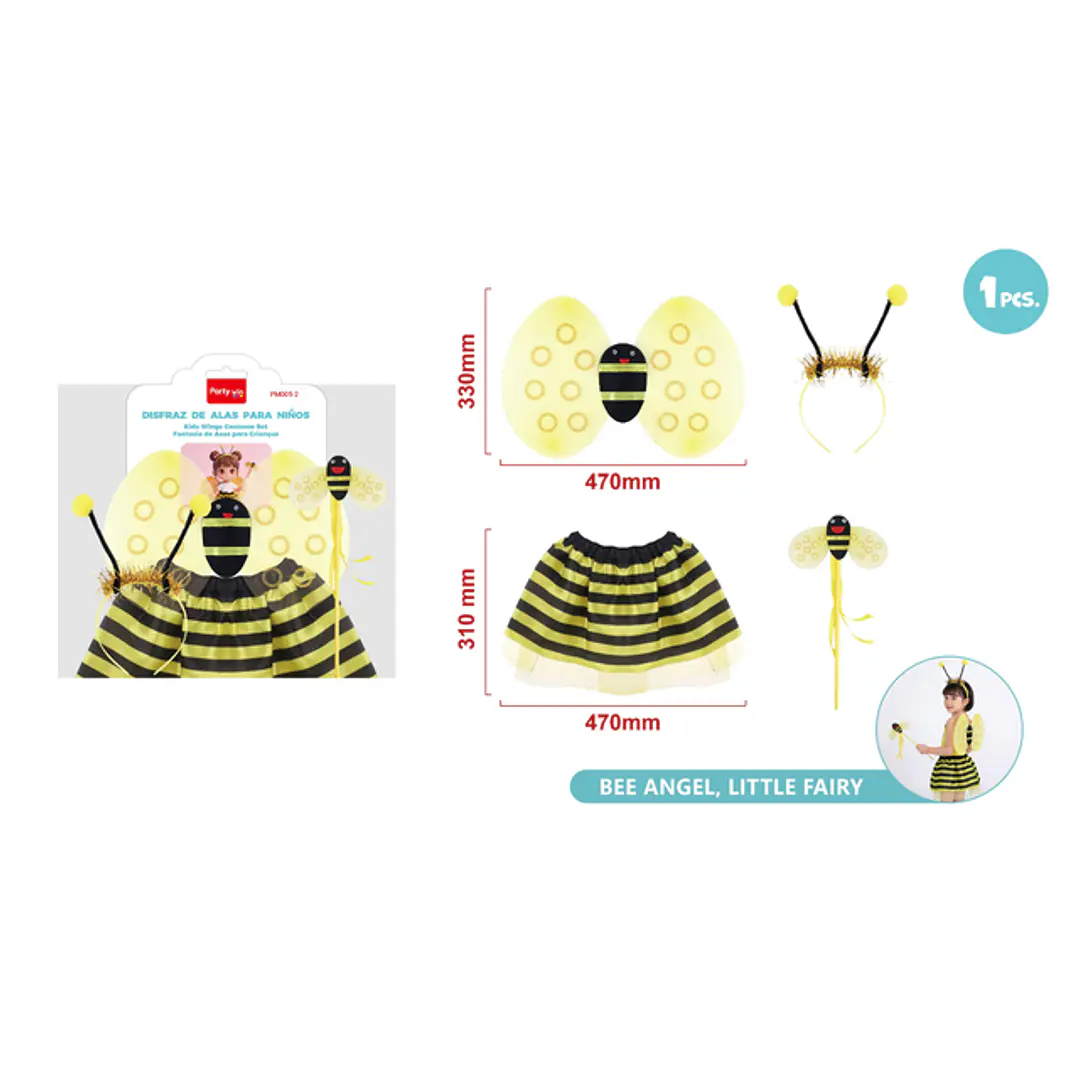 Set De Disfraz Escarabajos Amarillo 4 Unidades 1