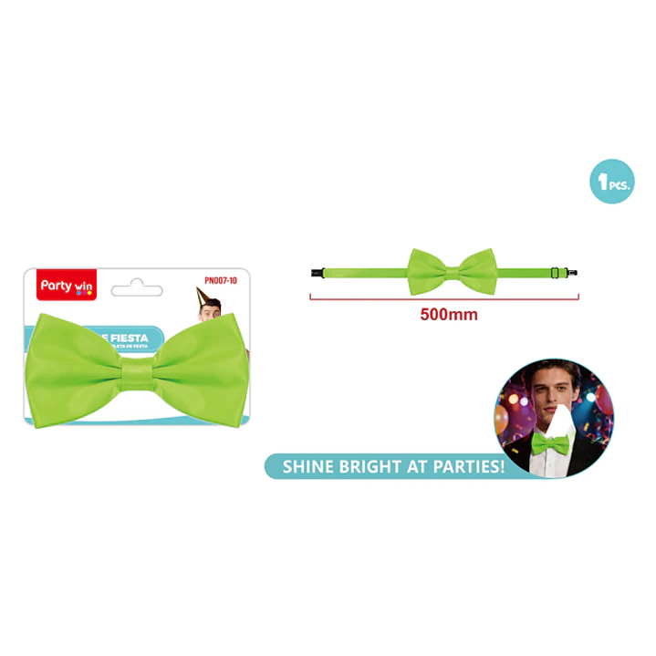 Corbatin De Fiesta Verde Flour 1