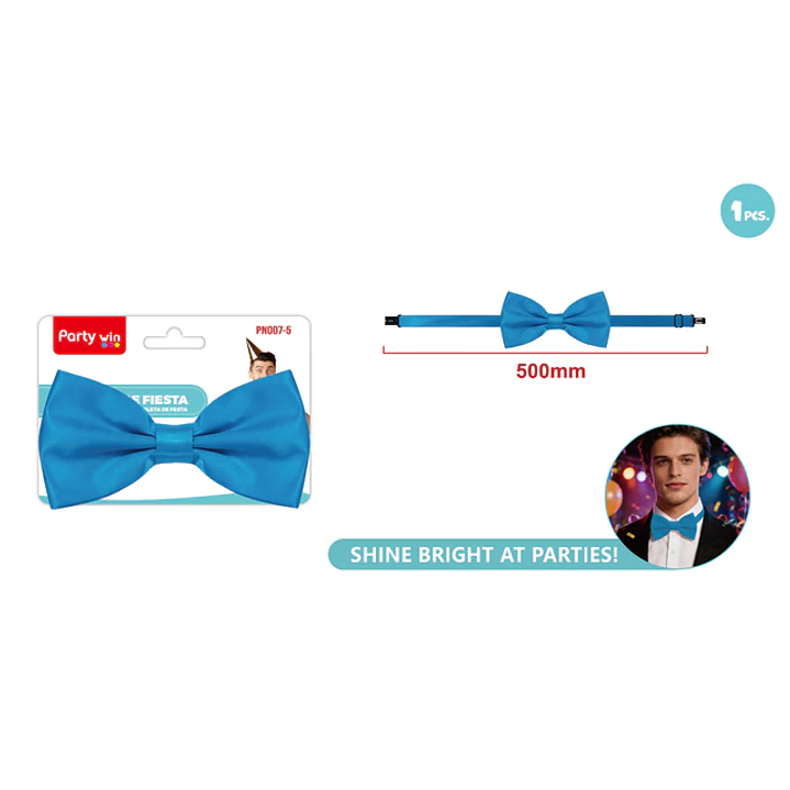 Corbatin De Fiesta Azul Lago 1