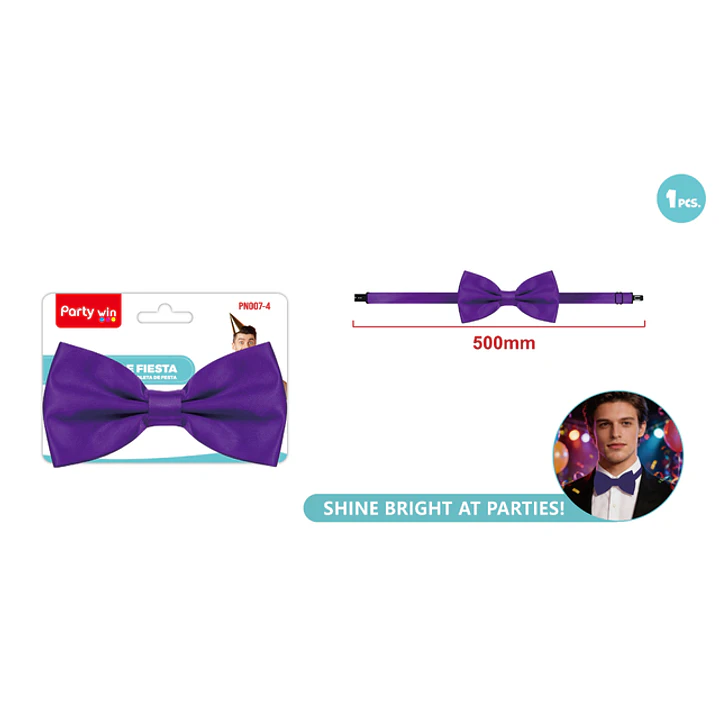 Corbatin De Fiesta Morado 1