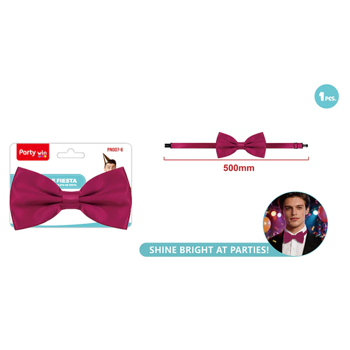 Corbatin De Fiesta Fucsia 1