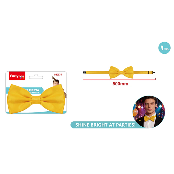 Corbatin De Fiesta Amarillo 1