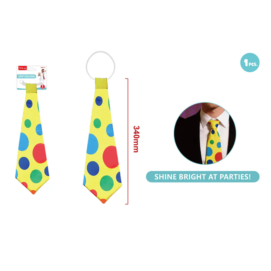Corbata De Fiesta Payaso 34Cm 1