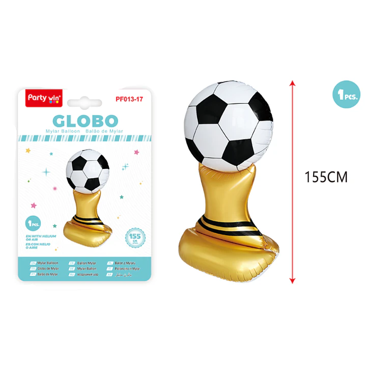 Globo Metal Copa Futbol 155Cm 1