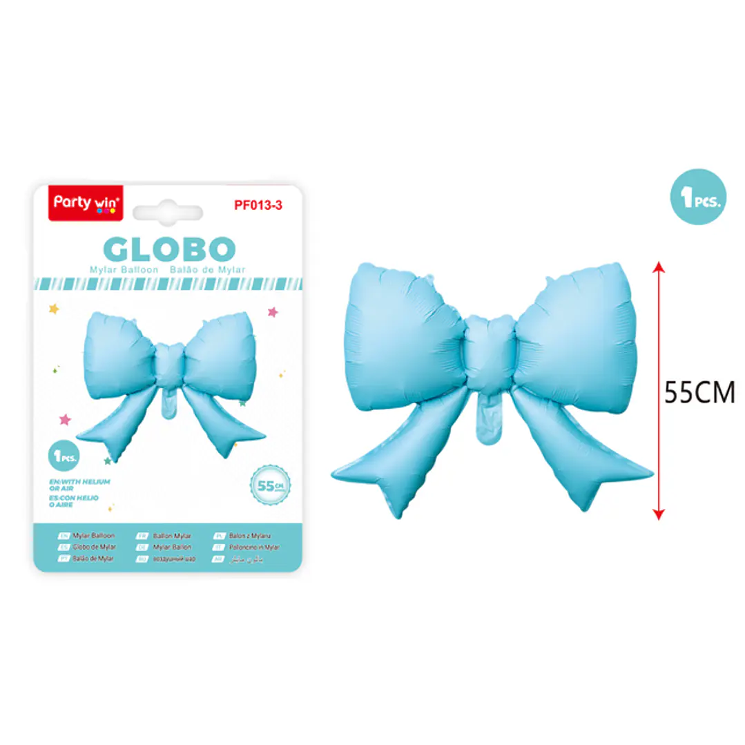 Globo Metal Lazo Azul 55*43Cm 1