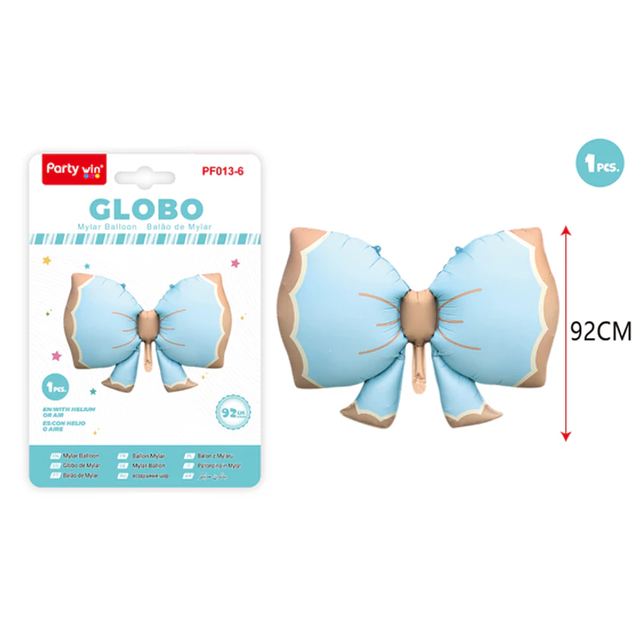 Globo Metal Lazo Azul 92Cm 1