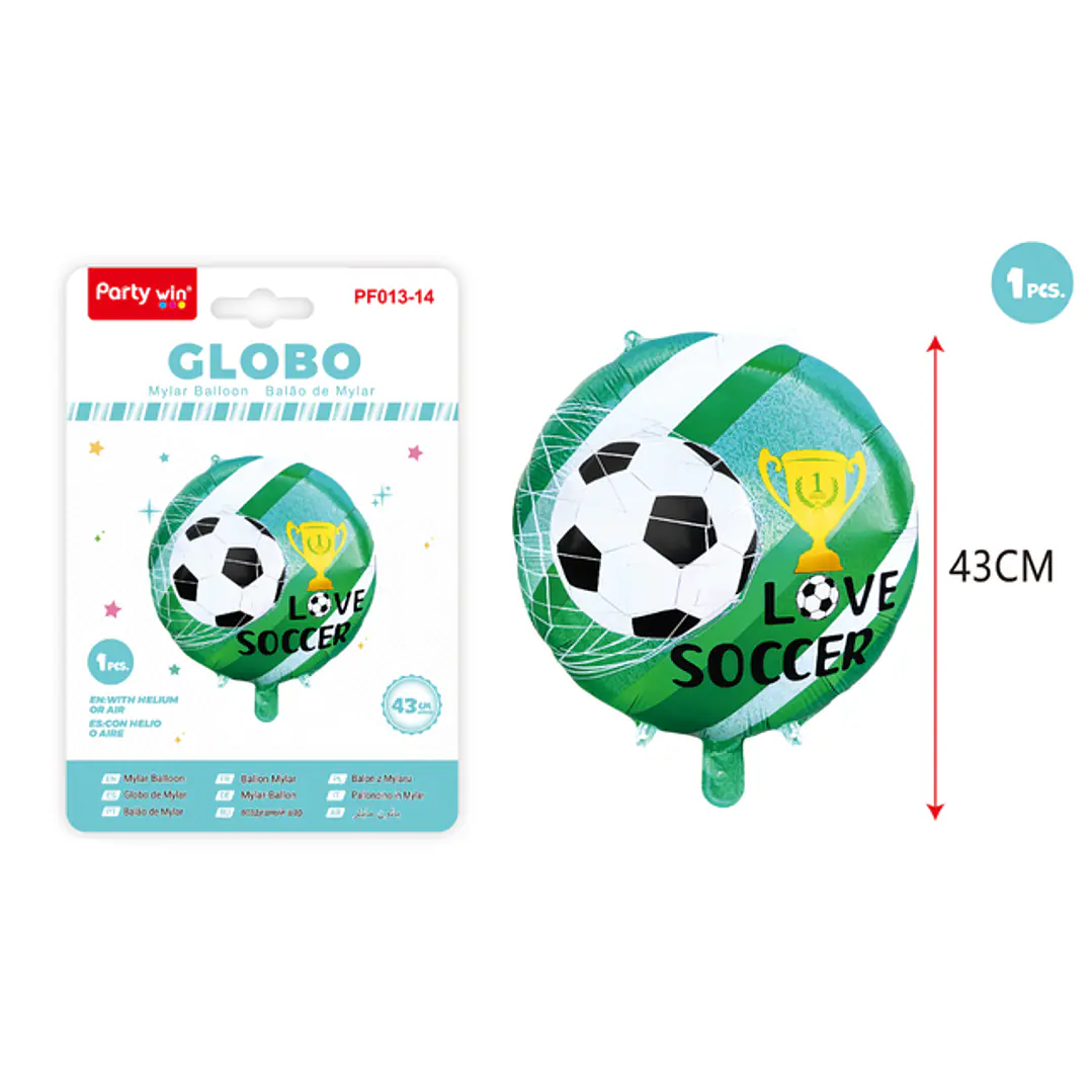 Globo Metal Futbol 43Cm 1