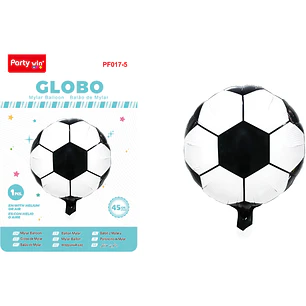 Globo Metalizado Futbol 45Cm