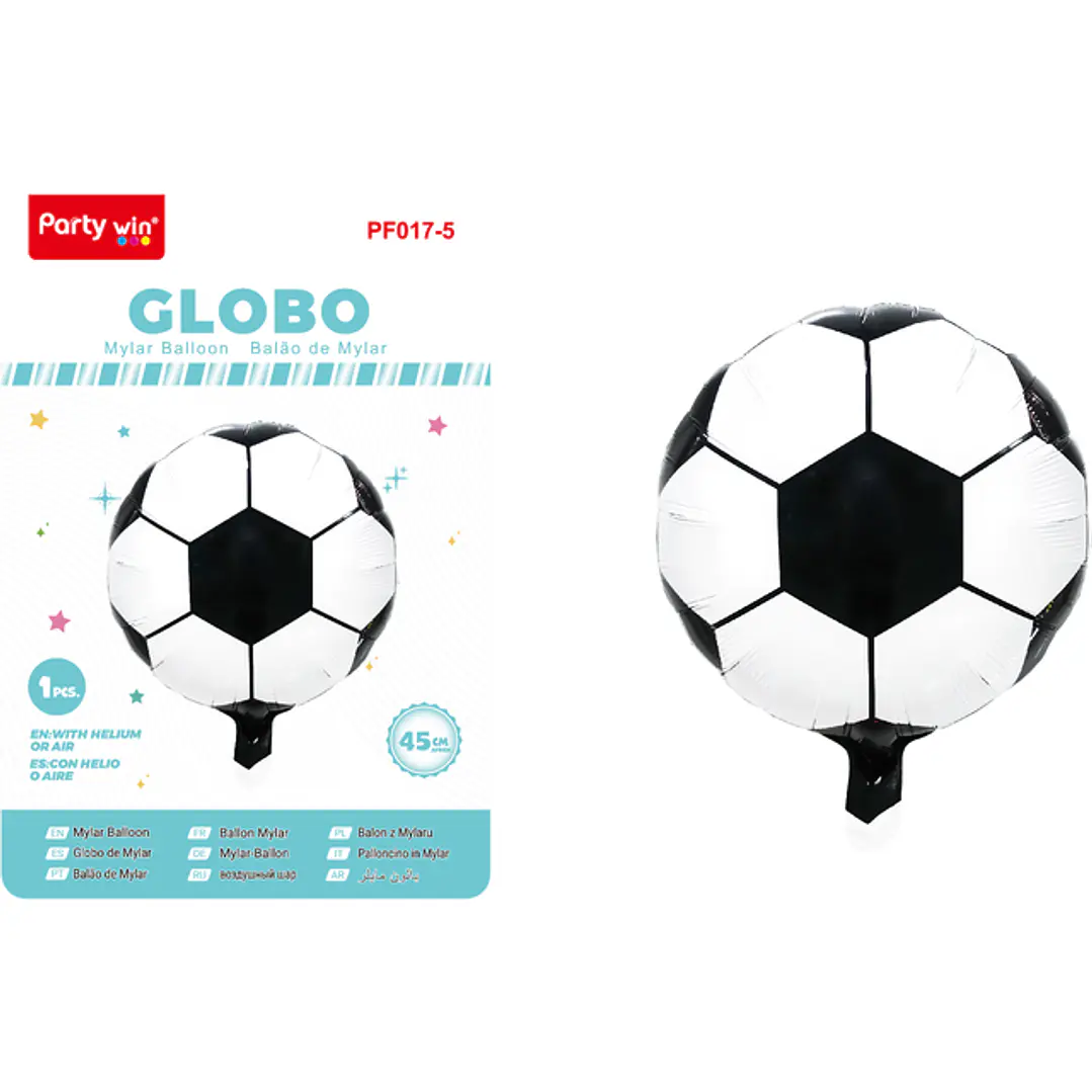 Globo Metal Futbol 45Cm 1