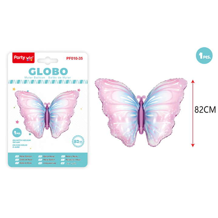 Globo Metal Mariposa Degradado 82Cm 1