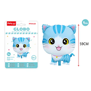 Globo Metalizado Gatito 59Cm
