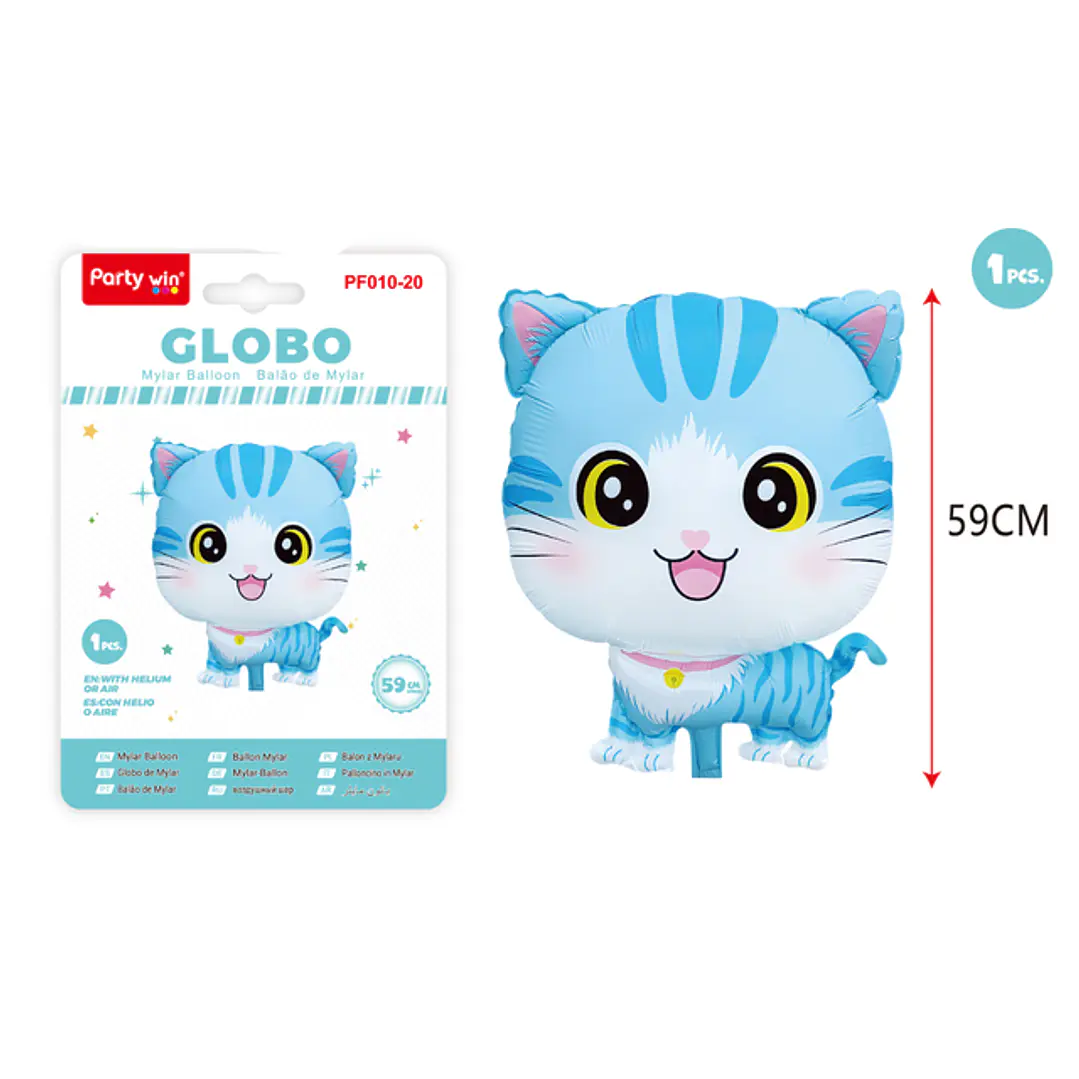 Globo Metal Gatito 59Cm 1