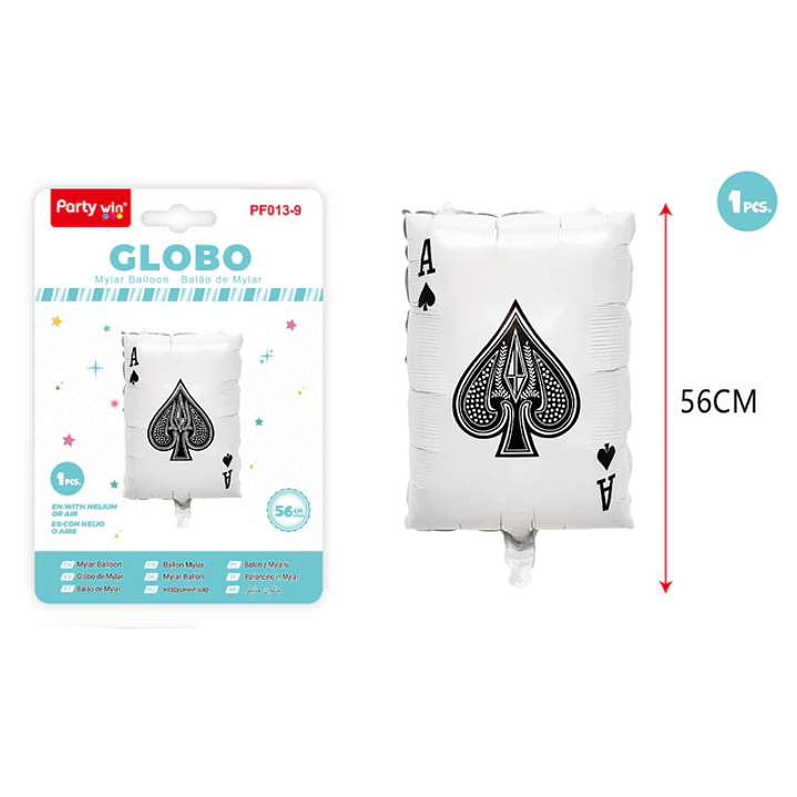 Globo Metal Poker Pica A 56Cm 1