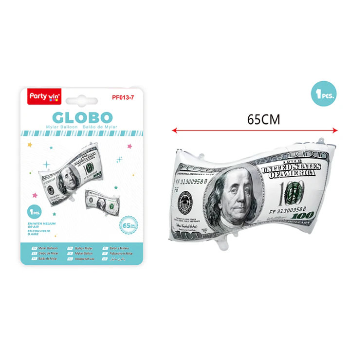 Globo Metal Dólar 65Cm 1