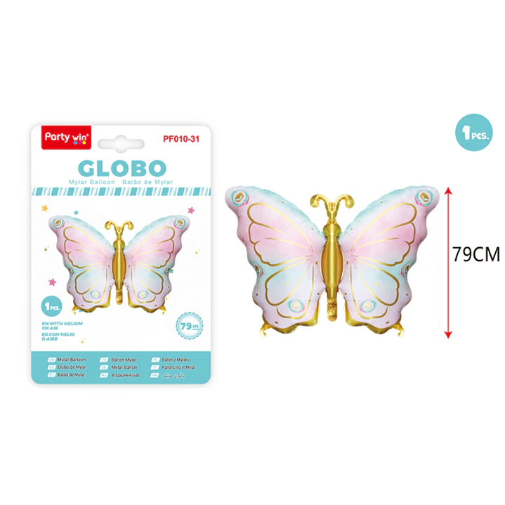 Globo Metal Mariposa Degradado 79Cm 1