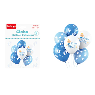 Globos Estampado Es Un Niño 30Cm 6 Unidades