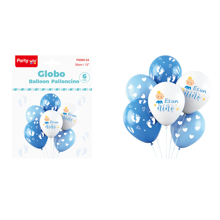 Globos Estampado Es Un Niño 30Cm 6 Unidades 1