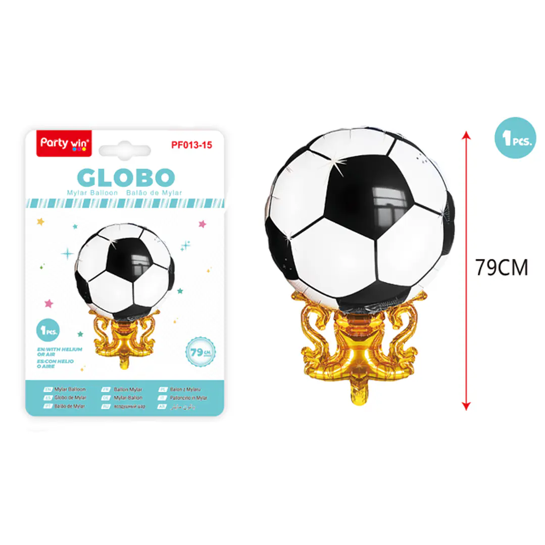 Globo Metal Copa Futbol 79Cm 1